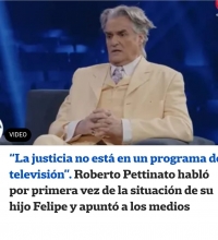 “La justicia no está en un programa de televisión”, Pettinato habló por primera vez de la situación de su hijo y apuntó contra los medios.